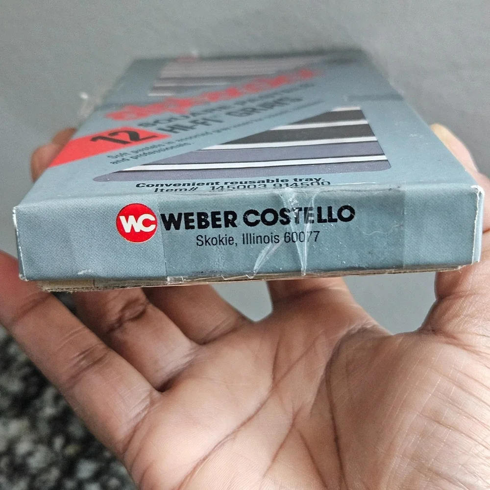 Weber Costello‎ Alphacolor Square Pastels 12 Hi-Fi Grays Art Chalk Sticks